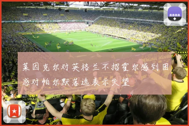 莱因克尔对英格兰不招霍尔感到困惑对帕尔默落选表示失望